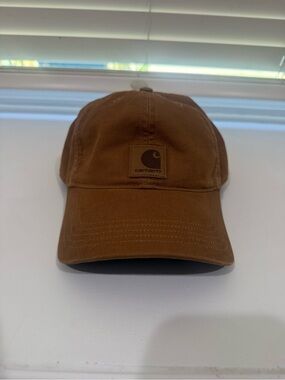 Carhartt Brown Canvas Logo Dad Hat